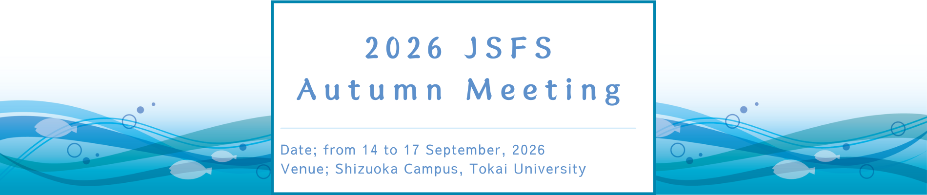 2026 JSFS Autumn Meeting